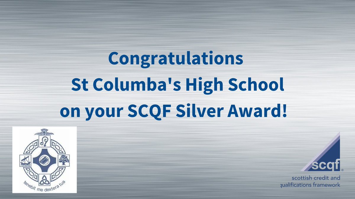 Fantastic work by staff and pupils <a href="/_stcolumba/">St.Columba's HS, Gourock</a> in @Inverclyde on achieving Silver status in our SCQF School Ambassador Recognition Programme! 👏👏👏
See them on our Recognition Wall at scqf.org.uk/support/suppor…
#SCQFSchools #DYW #WiderAchievement #ProgressionPathways #SeniorPhase