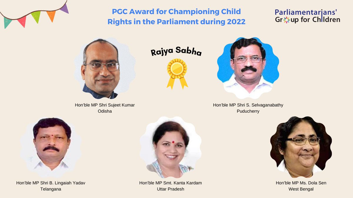 MPsforkids's tweet photo. 📣 The Parliamentarians' Group for Children, presently chaired by @GauravGogoiAsm, honoured 10 awardee MPs &amp; 2 special mentions for championing #ChildRights in Parliament during 2022 at a New Delhi event 🏆 https://t.co/1f62HG5cpt