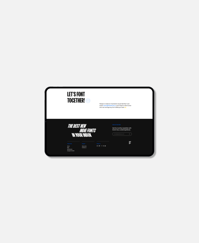 fresh_fonts's tweet photo. I’m so excited at how https://t.co/JYuuo6o6bu turned out. After a nightmare experience with a freelance developer, I turned to @revealparis to save the day.

They did an incredible job, and I’m forever grateful to @jonqth, and the two developers @_jcdeglesne and @Jean_mazouni 🔥 https://t.co/siXQKrDL9w