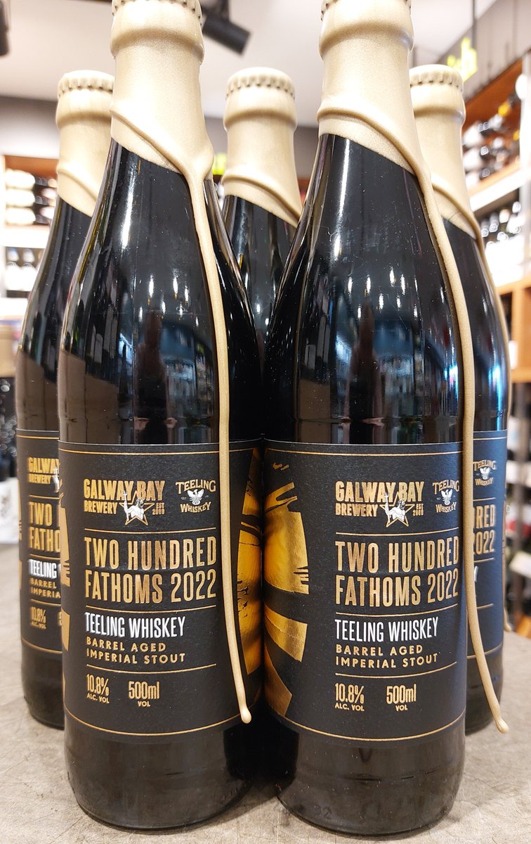 OBriensStillorg's tweet photo. @galwaybeer  200 Fathoms Barrel Aged Imperial Stout is now available in O'Briens Stillorgan. Very limited stock so don't delay. https://t.co/X1fEBE6VuB