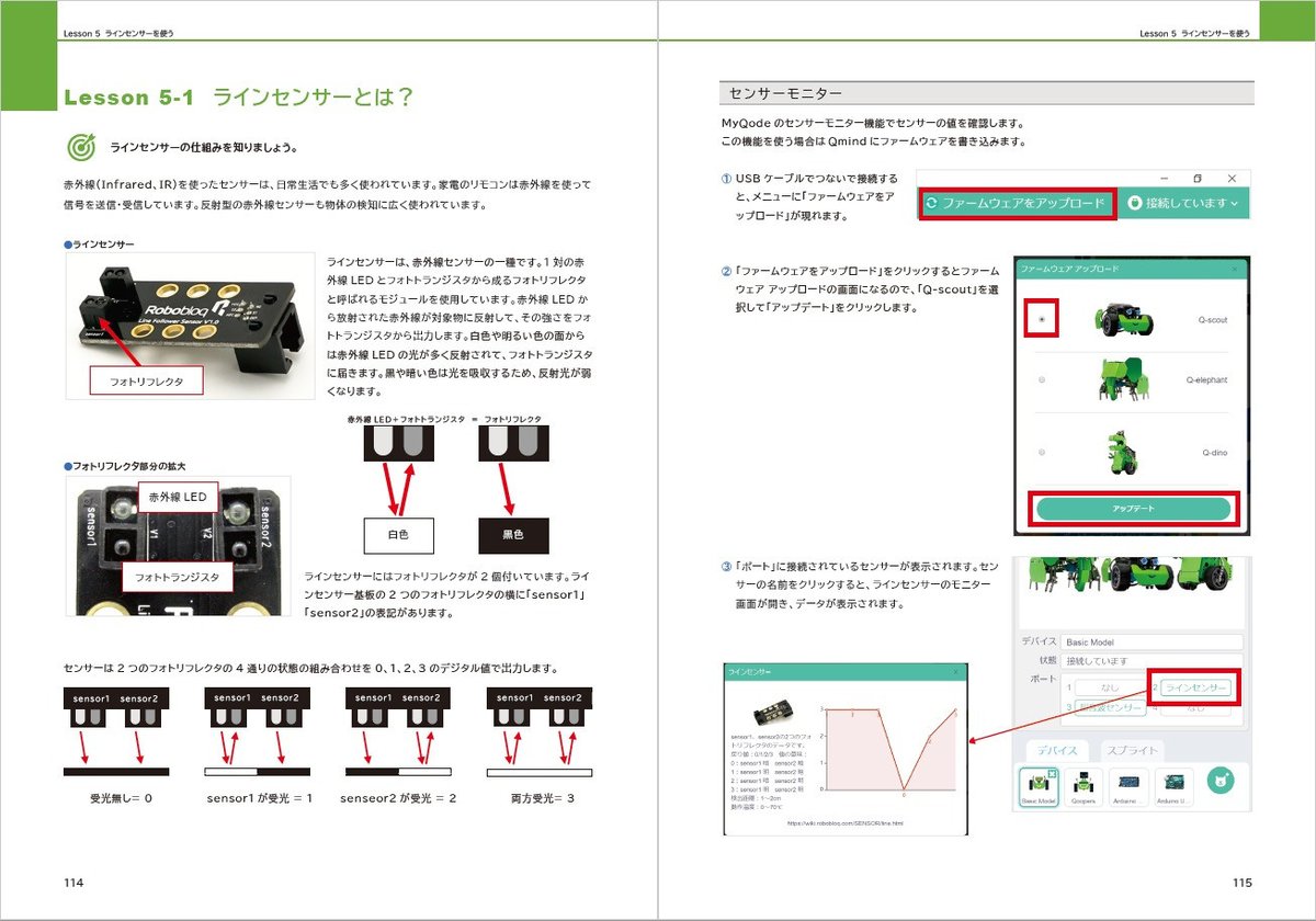 RoboQuuCOM's tweet image. Qスカウト ロボティクス プログラミング
教科書好評発売中

プログラミング初学者／未経験者が、
Robobloq社 Qスカウト基本セットを活用し、
Scratchでロボティクスプログラミングを
体系的に学習できます。
mtlnk.net/j_s%253A%252F%…

#RoboQuu
#プログラミング教育
#Qスカウト
#QScout