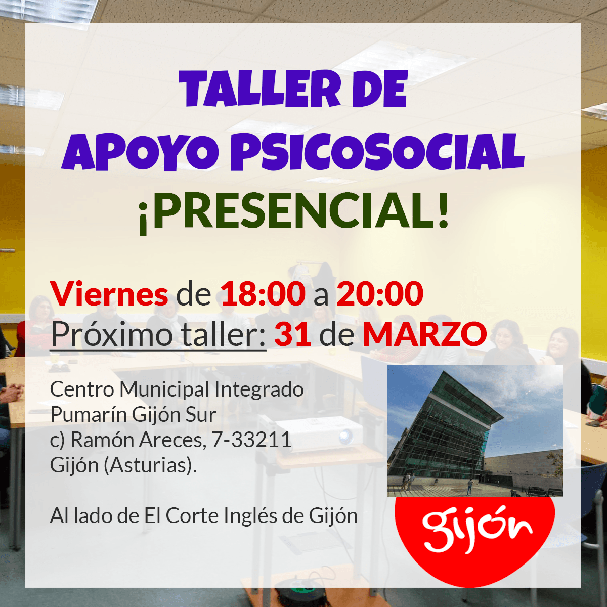 APACIcardio's tweet photo. ¡Hola familias!¡Este viernes, 31 de marzo, tenemos taller de apoyo psicosocial ! Será, como siempre, con nuestra psicóloga Rocío, de @psicorocioalvarez y también tendremos actividades infantiles para los más peques. https://t.co/rnCaXJmyl3