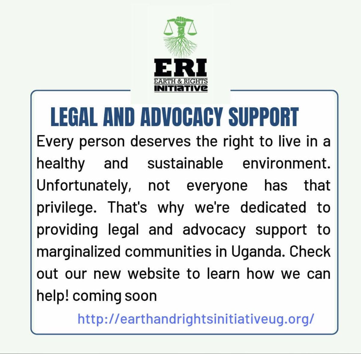 A_Namugga_L's tweet photo. We @EarthUga are here to offer free legal services to people affected by any kind of violation of the right to a clean and healthy environment.
#DontSufferInSilence.
#ProtectYourEnvironment https://t.co/CAf8W6zn9b