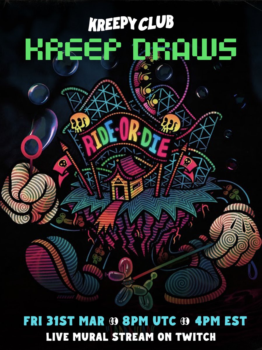 kreepyclub's tweet photo. Join us on Twitch later today for @KREEPTURE1 stream live from the Kreepy Club LA!

The stream will start at 1PM PST / 4PM EST / 8PM UTC

Twitch details below 👇👇👇 https://t.co/U36KaAFKFR