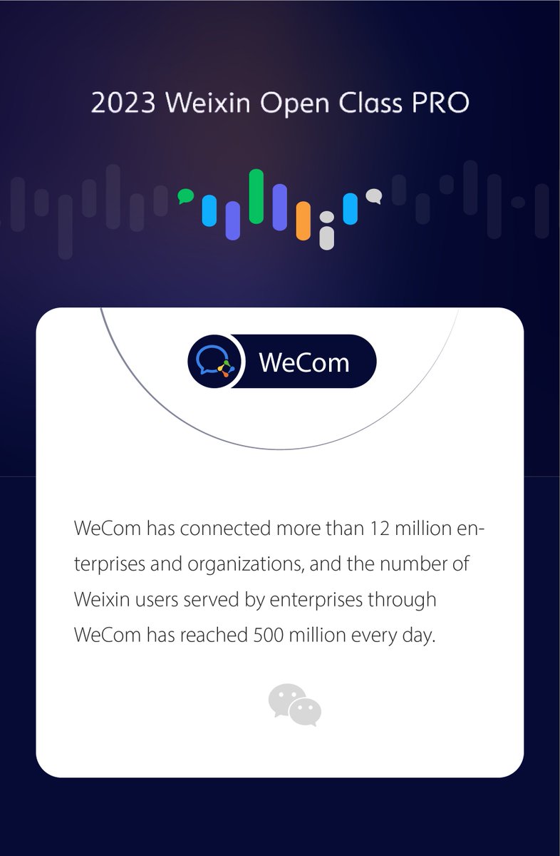 Weixin_WeChat's tweet image. At 2023 #WeixinOpenClassPro, we shared the in-depth practices and reflections of #Weixin over the past year. Here are the highlights🌟: