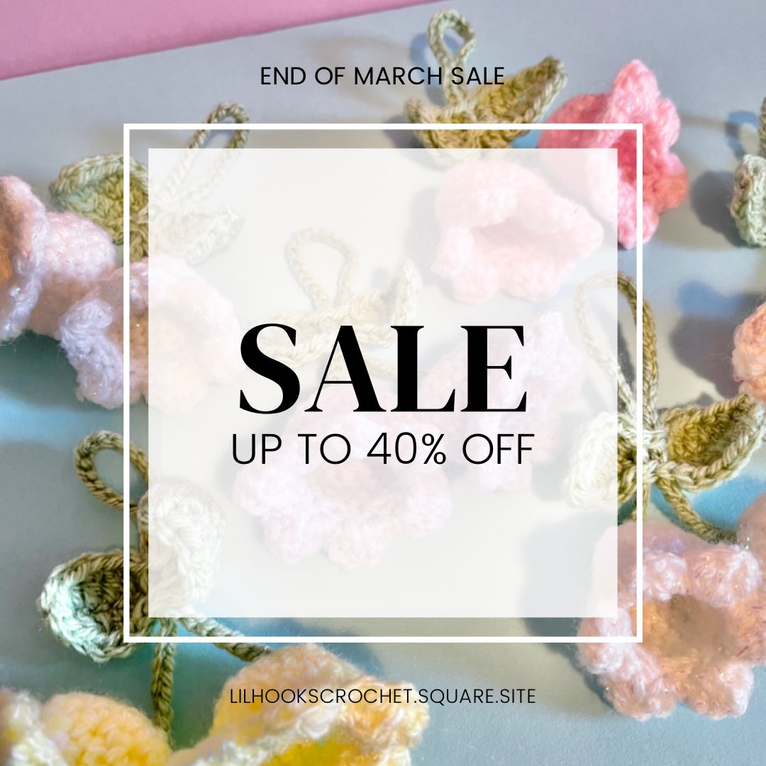 lilhookscrochet's tweet photo. To celebrate the end of March I’ve reduced some of my fave products 💖

https://t.co/kF1fhtR2dP ✨ https://t.co/OcKJWqIm3L