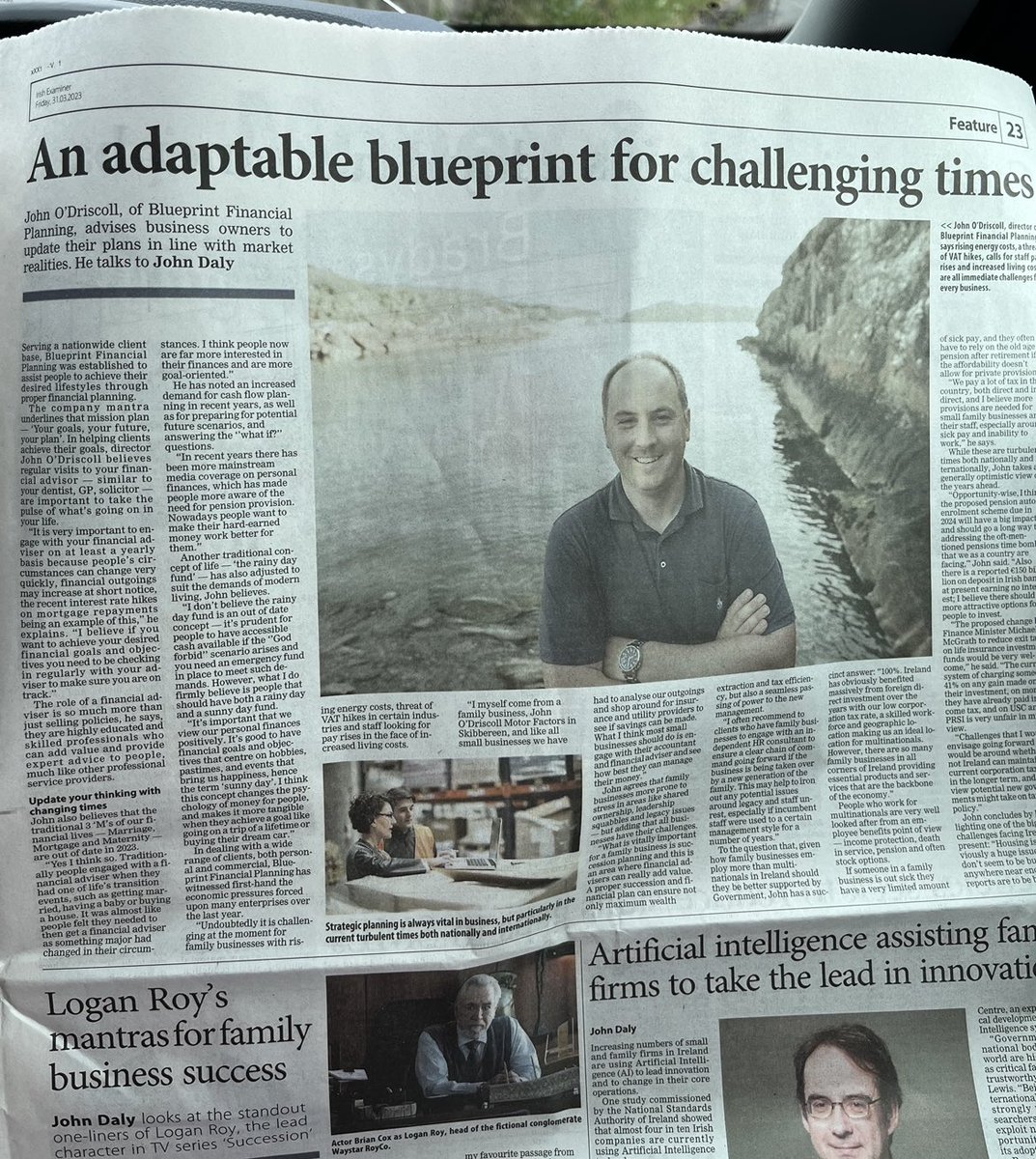 One of my favourite areas to advise clients on is family business and implementing proper succession planning. I was proud to contribute to <a href="/ExaminerBiz/">Irish Examiner Business</a> today on their family business supplement.
<a href="/HealyComms/">Healy Communications</a> <a href="/jonathanhealy/">Jonathan Healy</a>