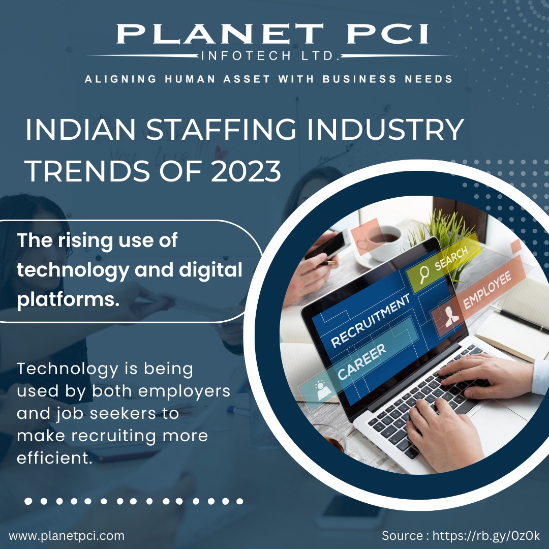 PlanetPCI's tweet photo. Indian Staffing Industry Trends of 2023

#planetpci #planetpciinfotech #staffingtrends2023 #indianstaffing https://t.co/vp3HgHOu7K