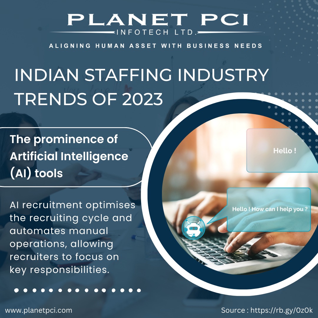 PlanetPCI's tweet photo. Indian Staffing Industry Trends of 2023

#planetpci #planetpciinfotech #staffingtrends2023 #indianstaffing https://t.co/vp3HgHOu7K