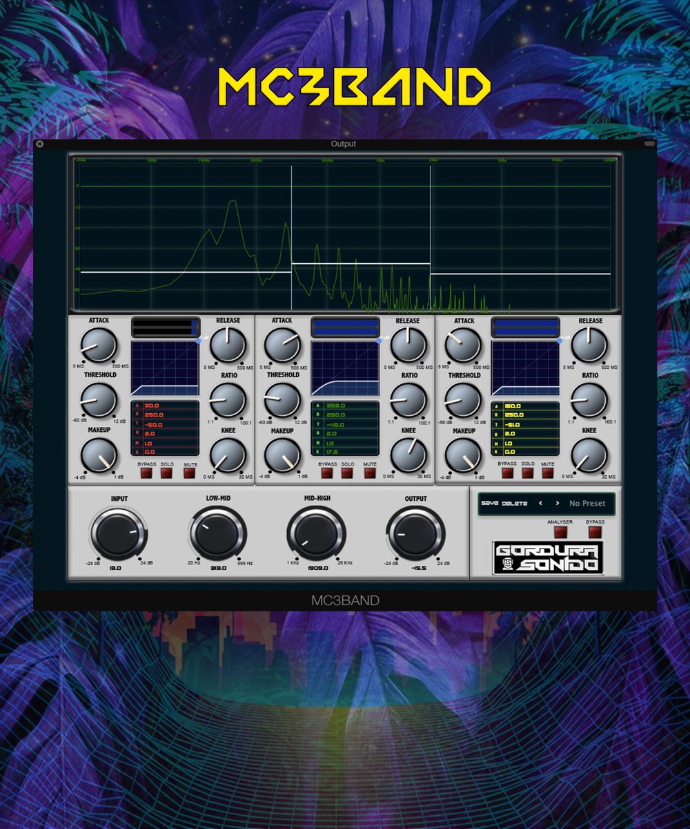 DJJordanRivera's tweet image. OUT NOW! OUT NOW! OUT NOW! 

audiopluginshop.com/product/mc3ban…

#audioplugin #vst #au #windows #macOs #audioeffect #multibandcompressor