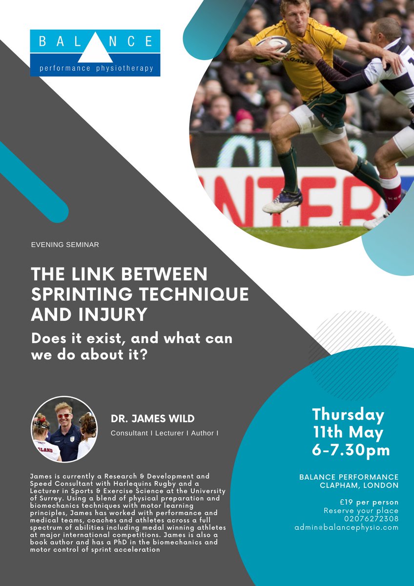 Any sports practitioners (medical staff, S&amp;C, sport scientists) or fitness professionals in the south-east fancy coming to say hi at an evening seminar with me at <a href="/BalancePhysio/">Balance Performance</a> please see flyer👇 Any retweets appreciated 🙏