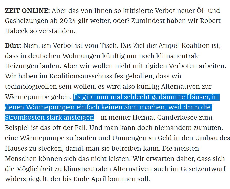 Gegen Wärmepumpen zu sein "weil dann die Stromkosten stark ansteigen" ist nur logisch, wenn man glaubt, dass Gas o.ä. für konventionelle Heizungen kostenlos aus der Leitung kommt. 

Eine Verschärfung der Emissionspreise, wie von der FDP gefordert, würde das Gegenteil bedeuten.