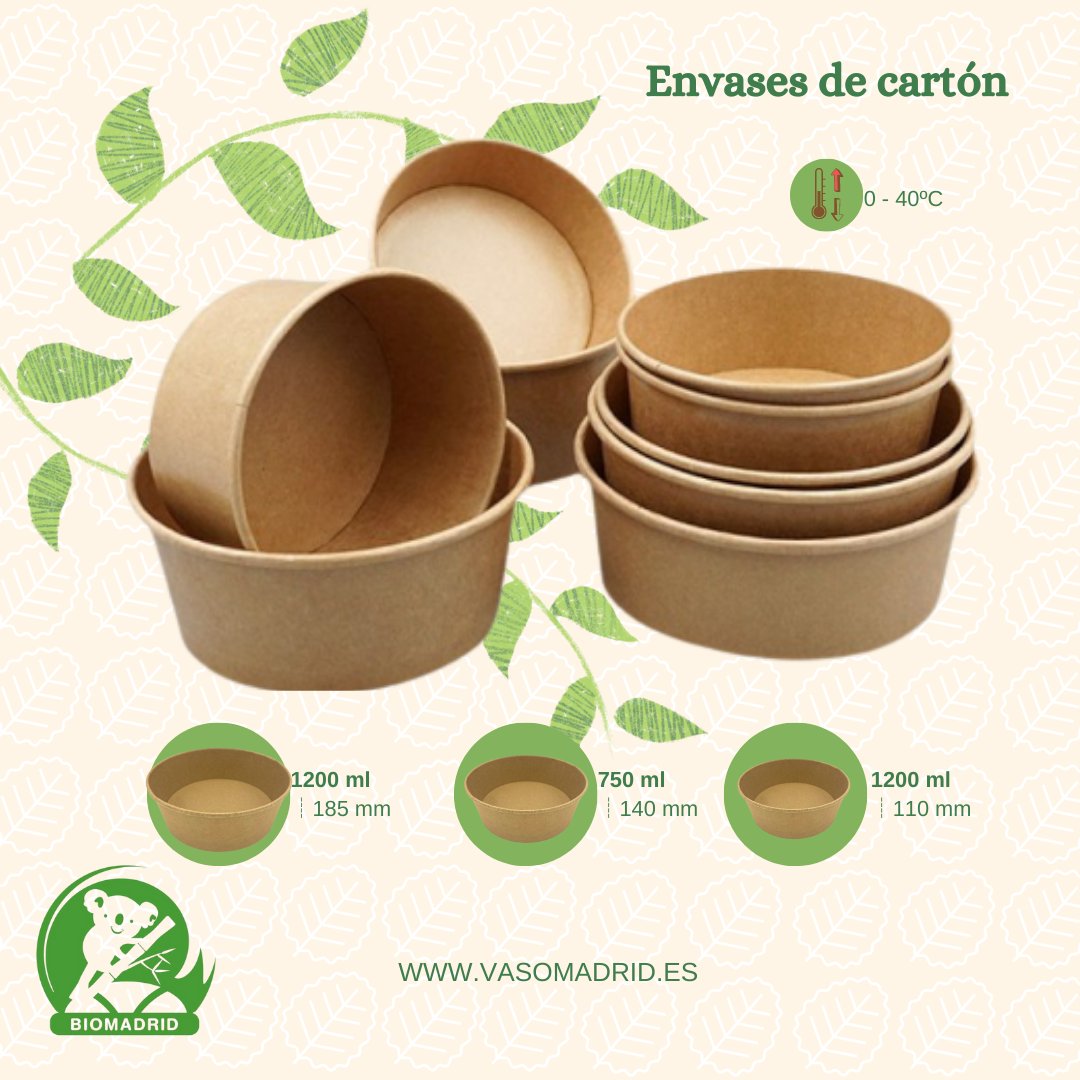 vasomadrid's tweet photo. ¿Preocupado por el medio ambiente? ¡Nosotros también! Por eso, ofrecemos una amplia variedad de envases de cartón de diferentes tamaños para satisfacer tus necesidades y las del planeta 🌍. Haz el cambio hacia la sostenibilidad 🌱 con Vasomadrid." #envasesdecarton #sostenibilidad https://t.co/SU8XigJQXv