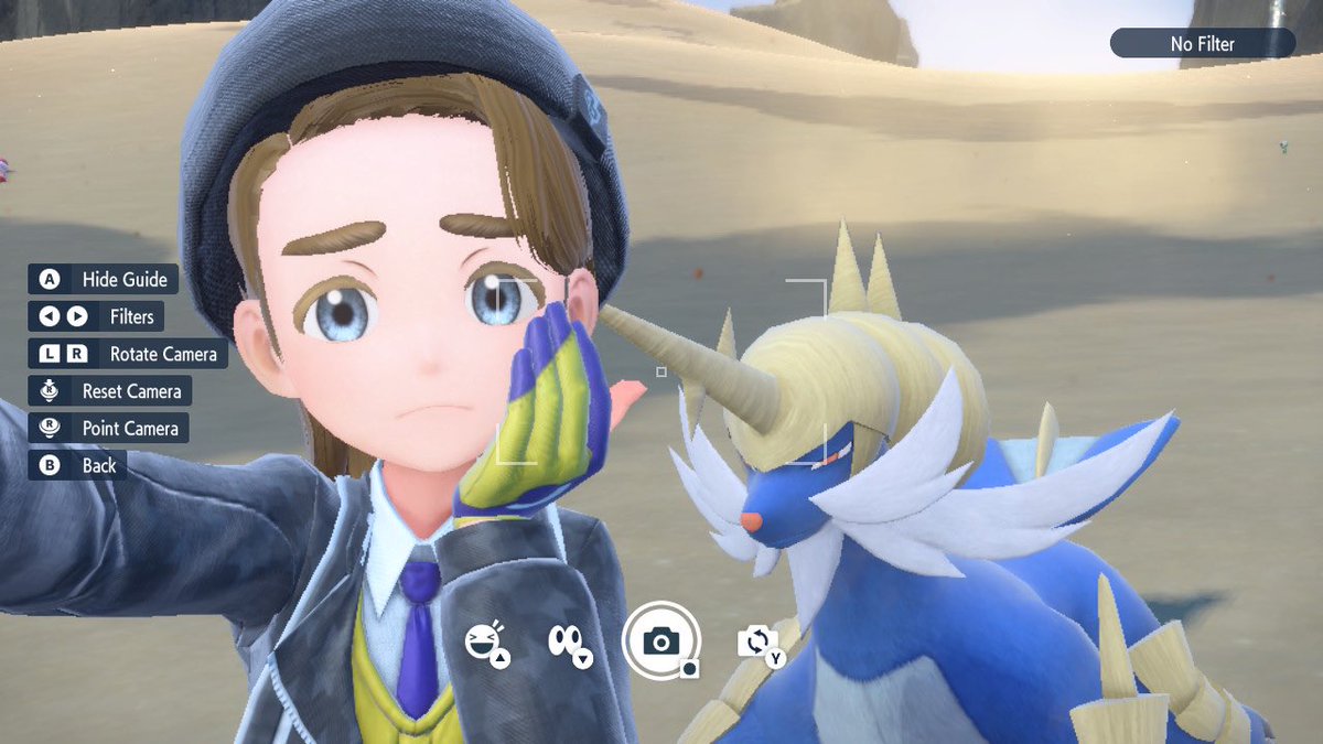 Tashster's tweet image. What are you doing feeling as tough as a horn like me Samurott? ^.^ #SamurottRaid #7StarRaid #PokemonViolet.