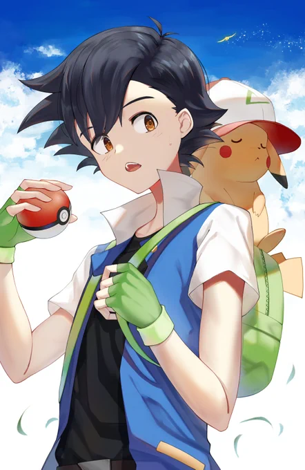 次はどこに行こうかな?#アニポケ #anipoke #サトシ 
