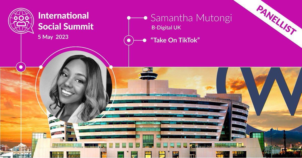 foreversammmy's tweet image. Exciting news! 

It’s an honour to share the stage with some amazing professionals as a panellist at the International Social Summit. I can’t wait to share my insights on TikTok with the audience. 

35 days to go! ✈️ 💕 Use my discount code “SAMANTHA10” to get 10% off. 

#IntSS