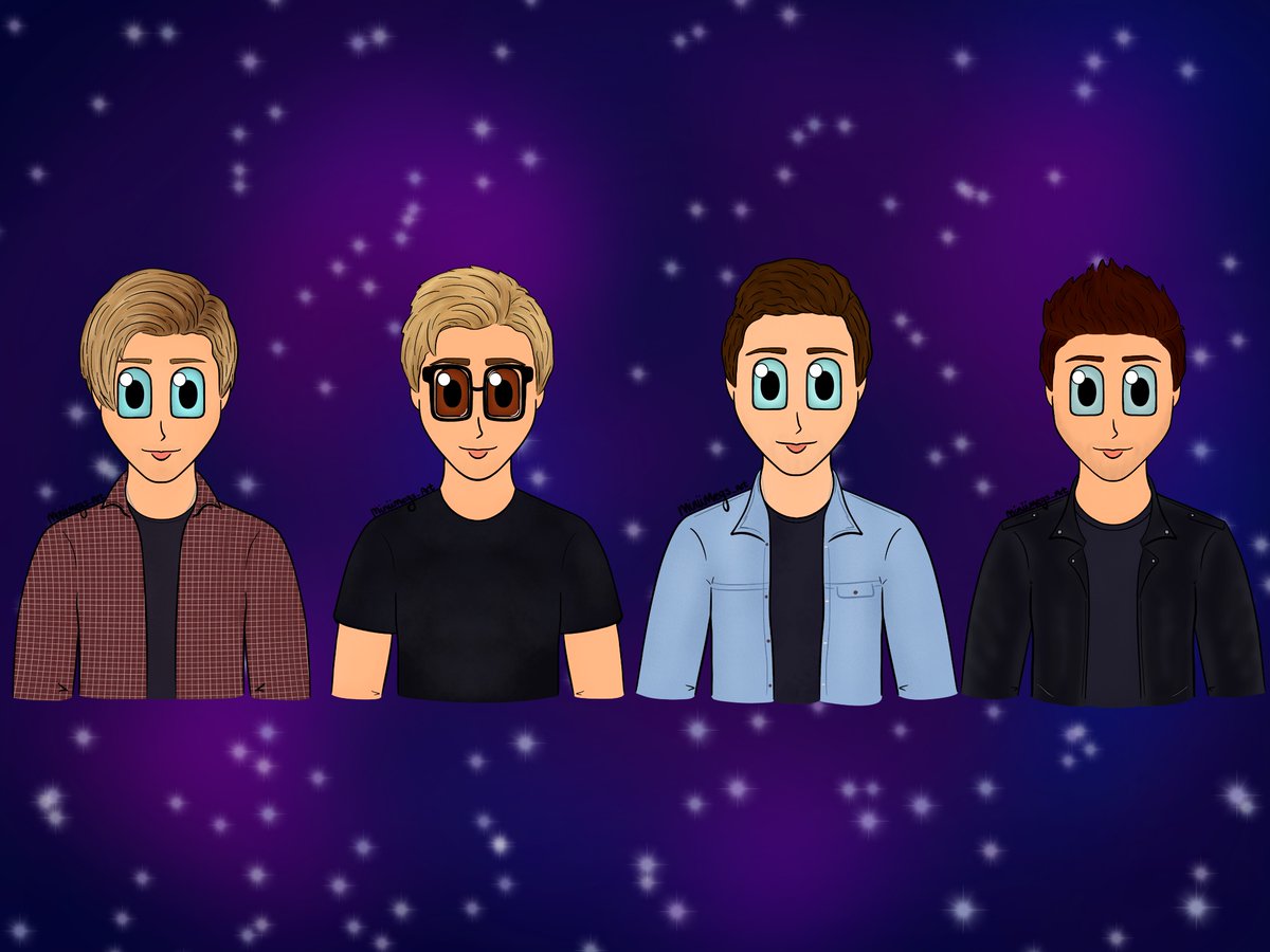 MiniMegs_art's tweet photo. Loving the new music. Fan art of @DougiePoynter @TomFletcher @itsDannyJones @mcflyharry I hope you like it 😊😊 @mcflymusic #Mcfly #wheredidalltheguitarsgo #wdatgg #fanart https://t.co/sExWY28reE