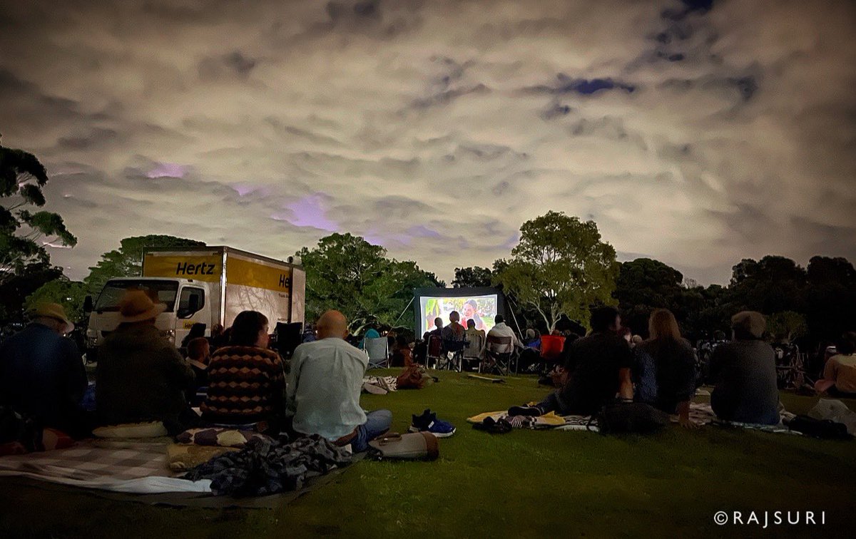 RajSuri's tweet photo. At the first ever Inner West Film Fest launch night - cinema under the sky! Great initiative @IWCouncil Mayor @MayorDarcy @filmink | #innerwestisbest Sydney #RajSuriAustralia 🇦🇺| Full program here: https://t.co/crgiaWvaNo https://t.co/6WMMZvSlt2