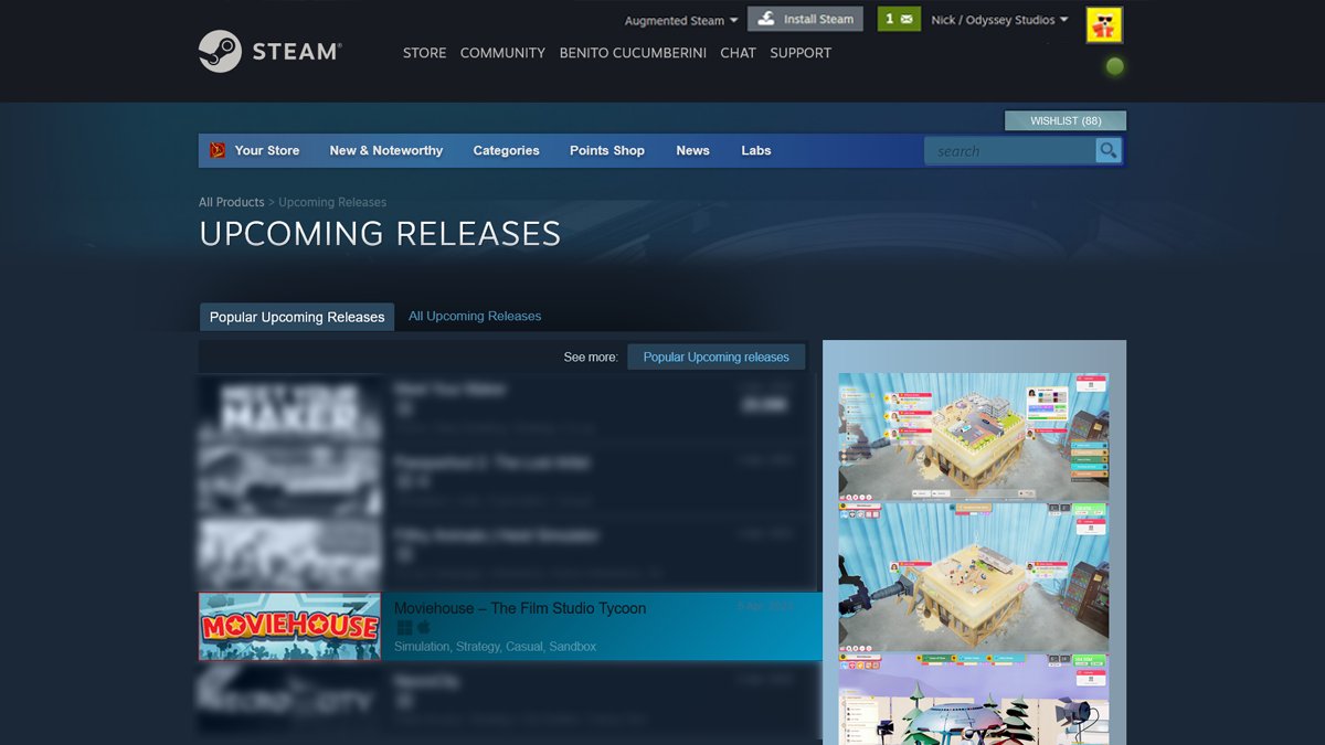 Moviehouse - The Film Studio Tycoon tweet media