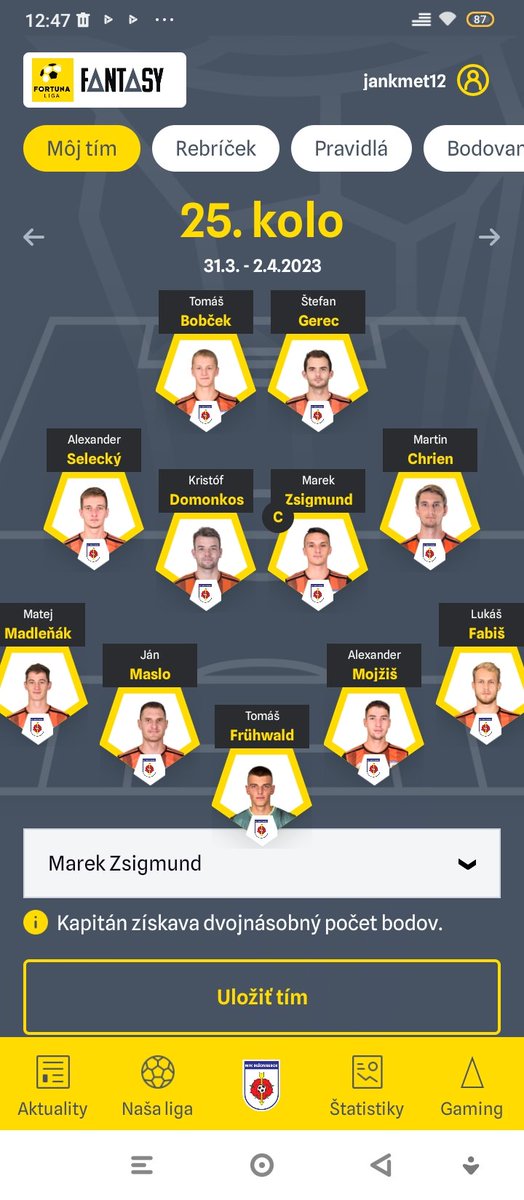 jankmet12's tweet photo. Najbližšie kolo vidím takto. #FantasyFL https://t.co/CUMnarJPwB