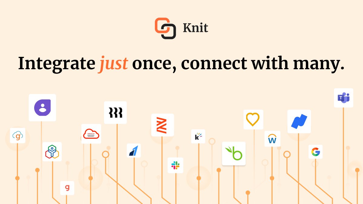 📢 Hello Twitter, we are thrilled to introduce the Knit Unified API for faster and secure integrations.

Let us scale your integrations while you build your core product 🙌

To learn more, visit our website: getknit.dev

#devtools #api