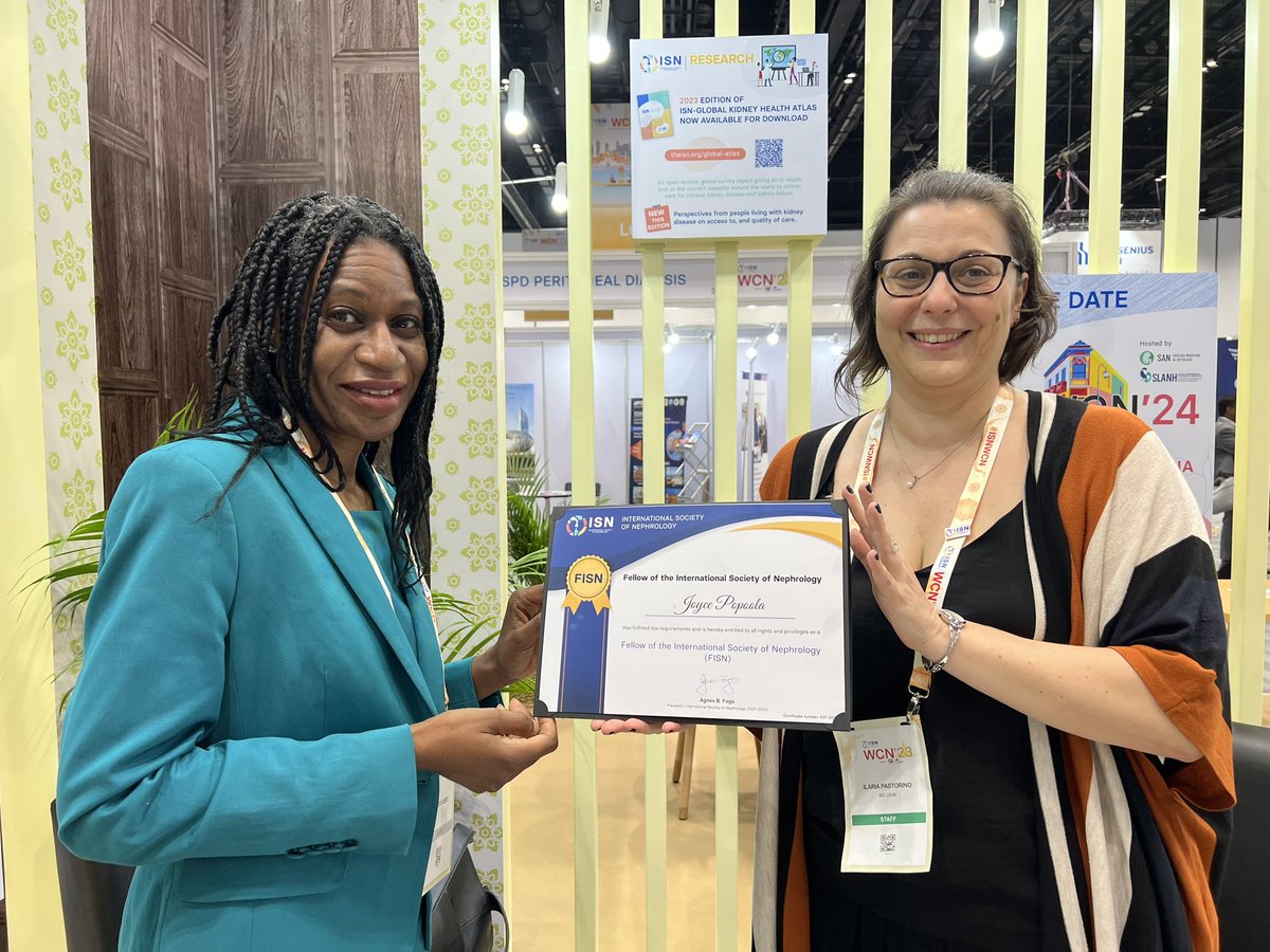 Int Society of Nephrology (@isnkidneycare) on Twitter photo .<a href="/Kidneys_Transpl/">Joyce Popoola</a> from UK collecting and being presented with her #FISN certificate during #ISNWCN. Congratulations! .<a href="/Kidneys_Transpl/">Joyce Popoola</a> from UK collecting and being presented with her #FISN certificate during #ISNWCN. Congratulations!