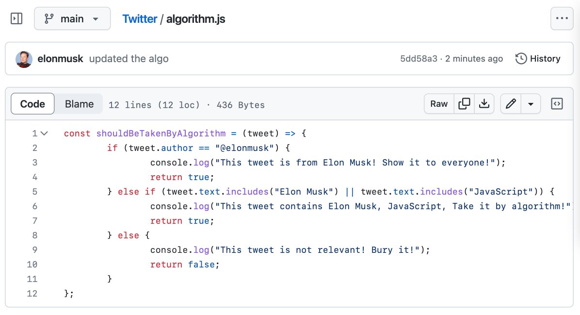 SuhailKakar's tweet image. Just In: Twitter&apos;s algorithm has been leaked on GitHub

i knew it!