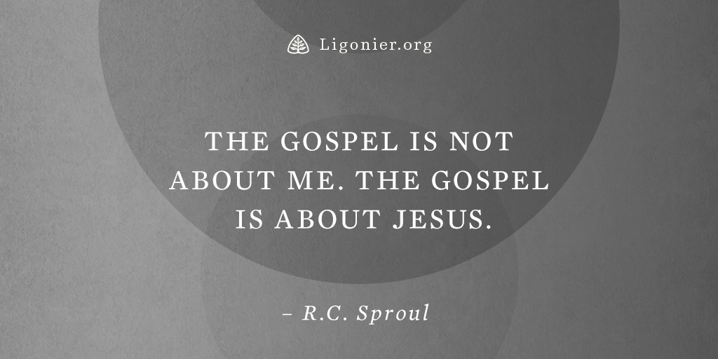 Ligonier's tweet image. “The gospel is not about me. The gospel is about Jesus.” —@RCSproul

Learn more: ligm.in/40sQqbW