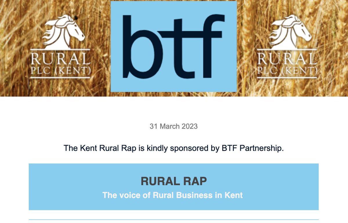 Read this week's Rural Rap, a weekly round up of major news for farmers and landowners.

mailchi.mp/a8223afbca1f/k… 

#rural #farming #horticulture #agriculture #business #news #kent #sussex