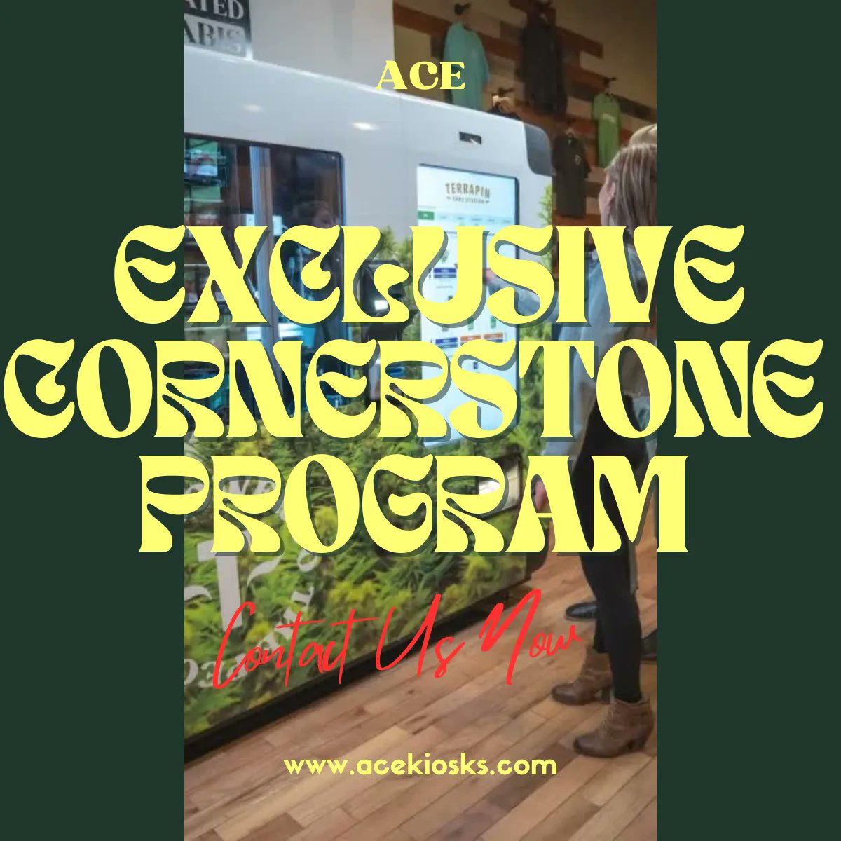 ace_direct's tweet photo. Ready to take your dispensary to the next level? Join our cornerstone program and level up your automation game! Contact us now and let's grow together π #CornerstoneProgram #CannabisKiosk #Cannabis https://t.co/fztyTcQWAR