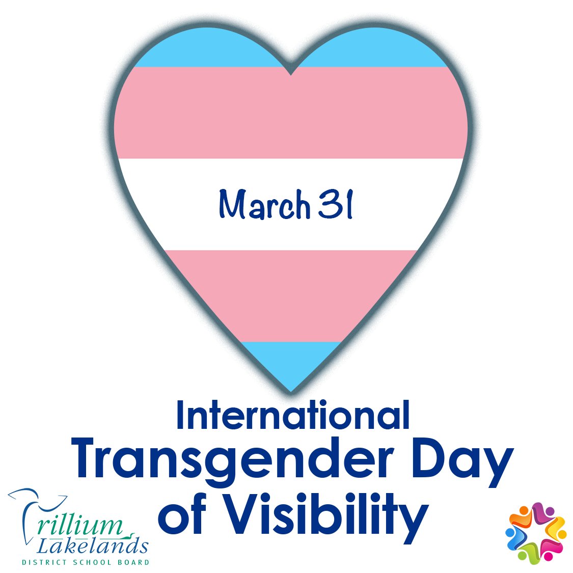 International Transgender Day of Visibility is a day to celebrate the courage it takes to live openly and authentically, while also recognizing the leadership of transgender and gender nonconforming trailblazers who have led the charge in the fight for equality. #TLDSBfamily