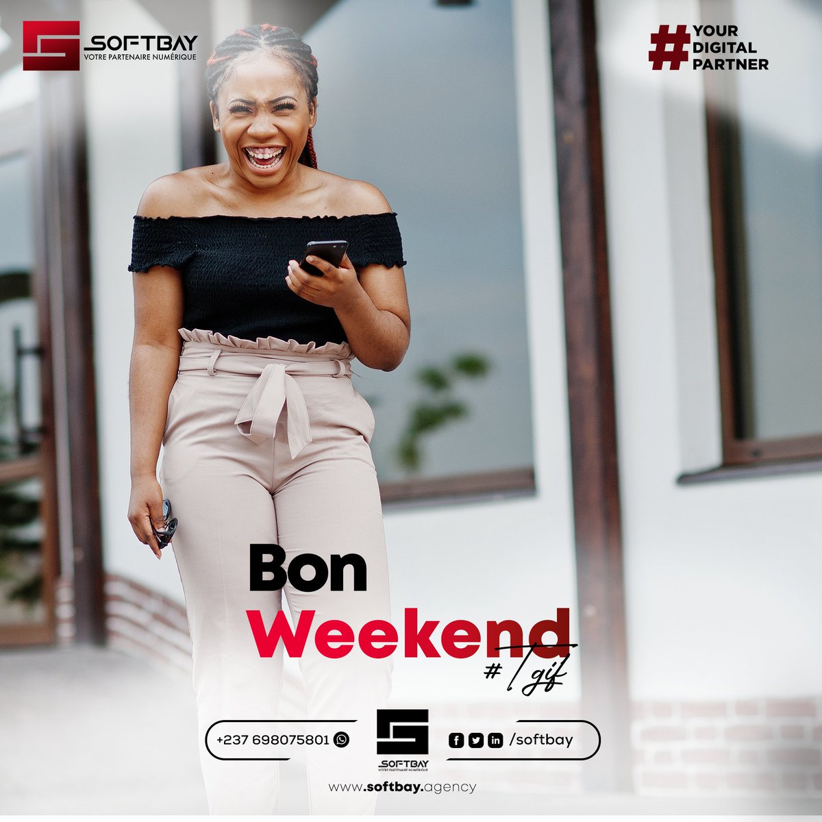 SoftbayCameroon's tweet photo. Quoi de mieux qu'une bouffée de rire et de détente après un mois chargé.
Bon week-end à tous.
#tgift
#softweekend
#softbay
#votrepartenairenumerique https://t.co/h7xArVpuWF