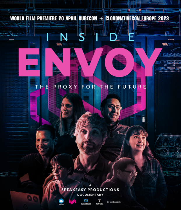 If you're attending #KubeCon, you don't want to miss the premier of the 'Inside @EnvoyProxy' documentary on 20th April 🎞️ Learn about Envoy's past, present, and future from @mattklein123, @rdli, @ccaramanolis, @varungyan, @kniga, @cra & more! envoyprojectdocumentary.com