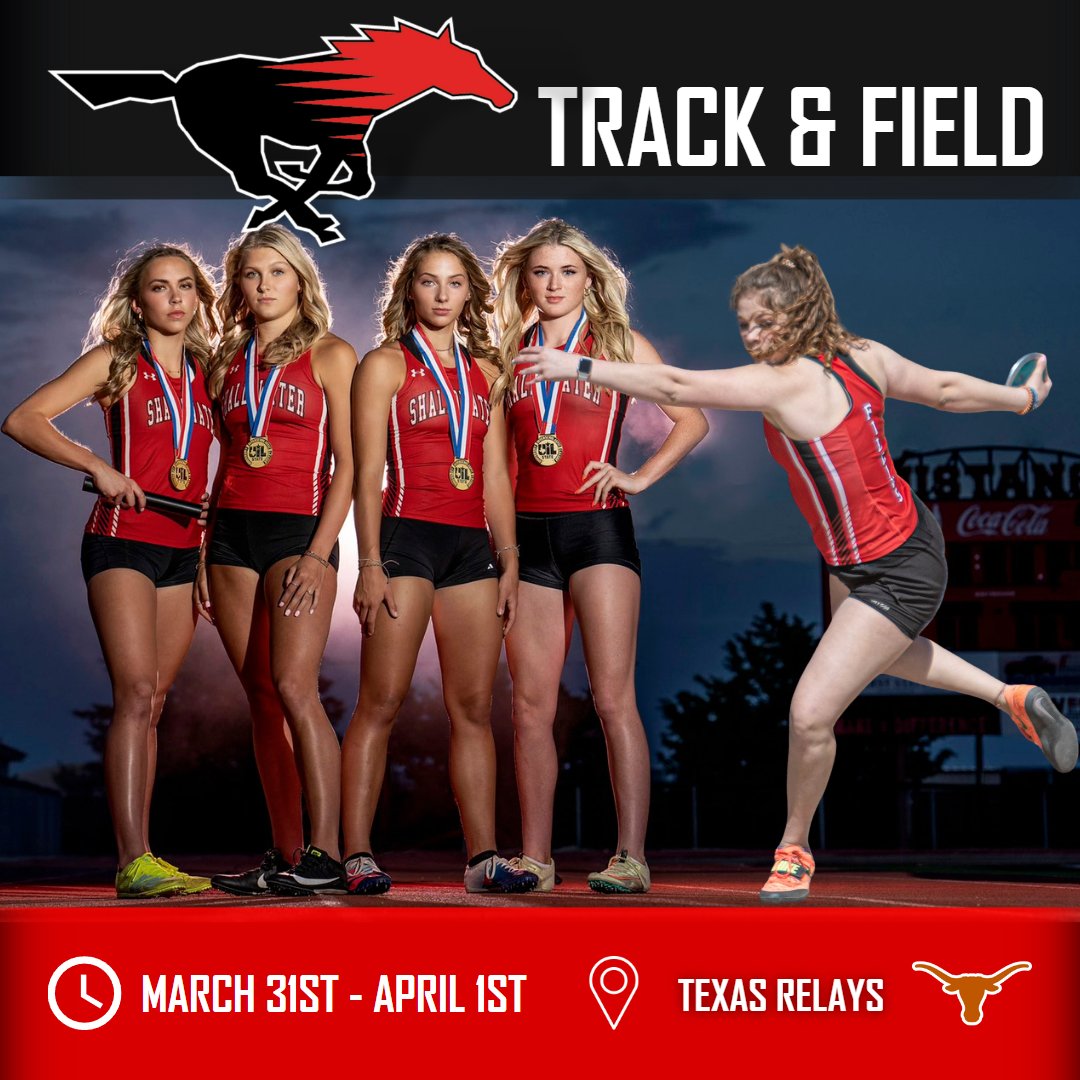 Shallowater Sports Network (@shallysportsnet) on Twitter photo Good luck to the Fillies 4x400 relay (M. Moravcik, M. St. Clair, M. Grimes, M. Hart) and M. Goicoechea as they compete in the Texas Relays!
🏆 Texas Relays 🏆
📆: 3/31 - 4/1
📌: University of Texas
🔗: texassports.com/sports/relays
LET'S GO FILLIES!
<a href="/806hsscmedia/">Jasone Pearson</a> @LoneStarVarsity Good luck to the Fillies 4x400 relay (M. Moravcik, M. St. Clair, M. Grimes, M. Hart) and M. Goicoechea as they compete in the Texas Relays!
🏆 Texas Relays 🏆
📆: 3/31 - 4/1
📌: University of Texas
🔗: texassports.com/sports/relays
LET'S GO FILLIES!
<a href="/806hsscmedia/">Jasone Pearson</a> @LoneStarVarsity