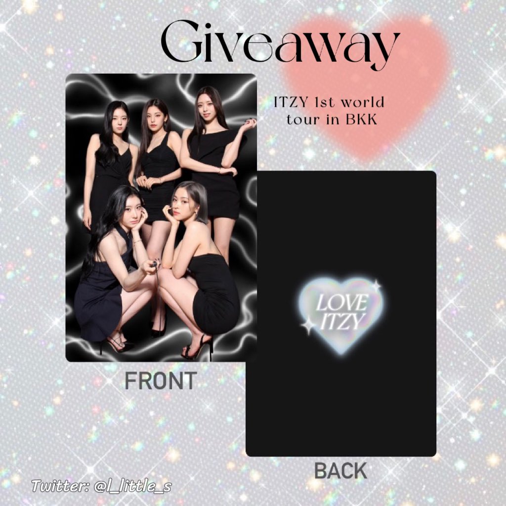 l_little_s's tweet photo. 🌟 Giveaway 🌟 #ITZYThe1stWorldTour_BKK
Photocard 40 ea. (แถมsticker สุ่มแบบไปให้ 2อันด้วยนะคะ พต.ในmention)

📍 Location: Thunder dome muang thong thani
💌 Date: 8 April 2023
⏰ Time: TBA

ꔛ֗ rt &amp; show this tweet ꔛ֗

🤍 มารับกันได้น้าา🤍 #ITZY_CHECKMATE_BKK https://t.co/zyvNuWJMQ0