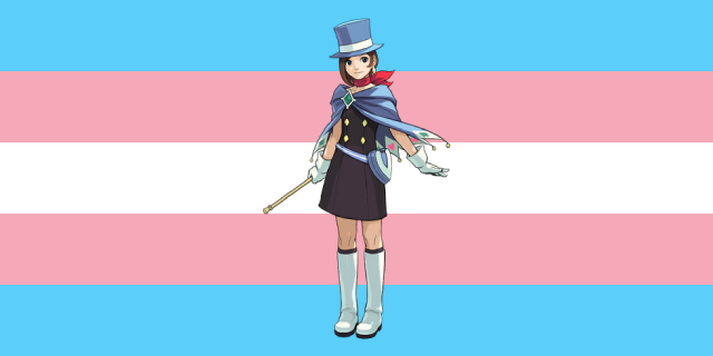 TransBcISaidSo's tweet photo. Trucy Wright (Apollo Justice: Ace Attourney) is trans because I fucking said so! https://t.co/dbyWODbkYZ