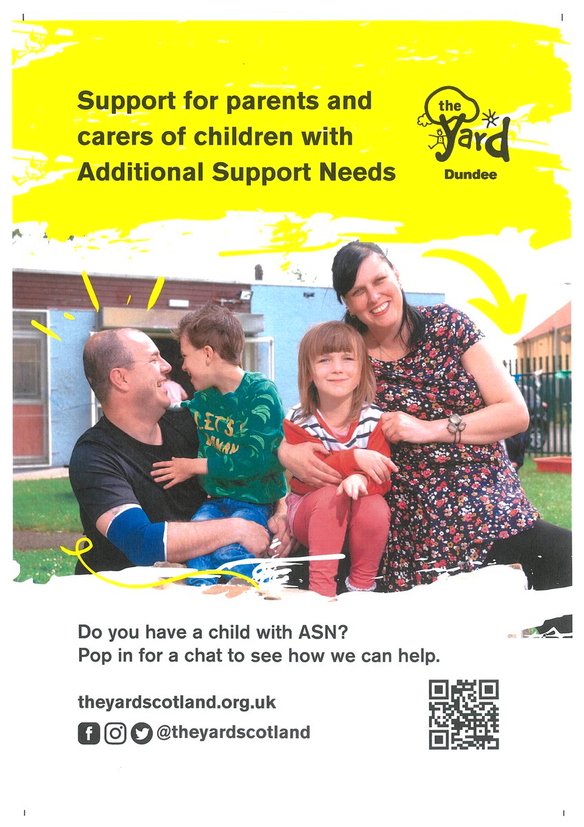 A big welcome to our new tenants, The Yard on the top level of the Centre which is open for free drop in visits on weekdays (10am to 2pm) and host an informal coffee morning every Tuesday so you can relax, chat and share information with other families 💛
theyardscotland.org.uk