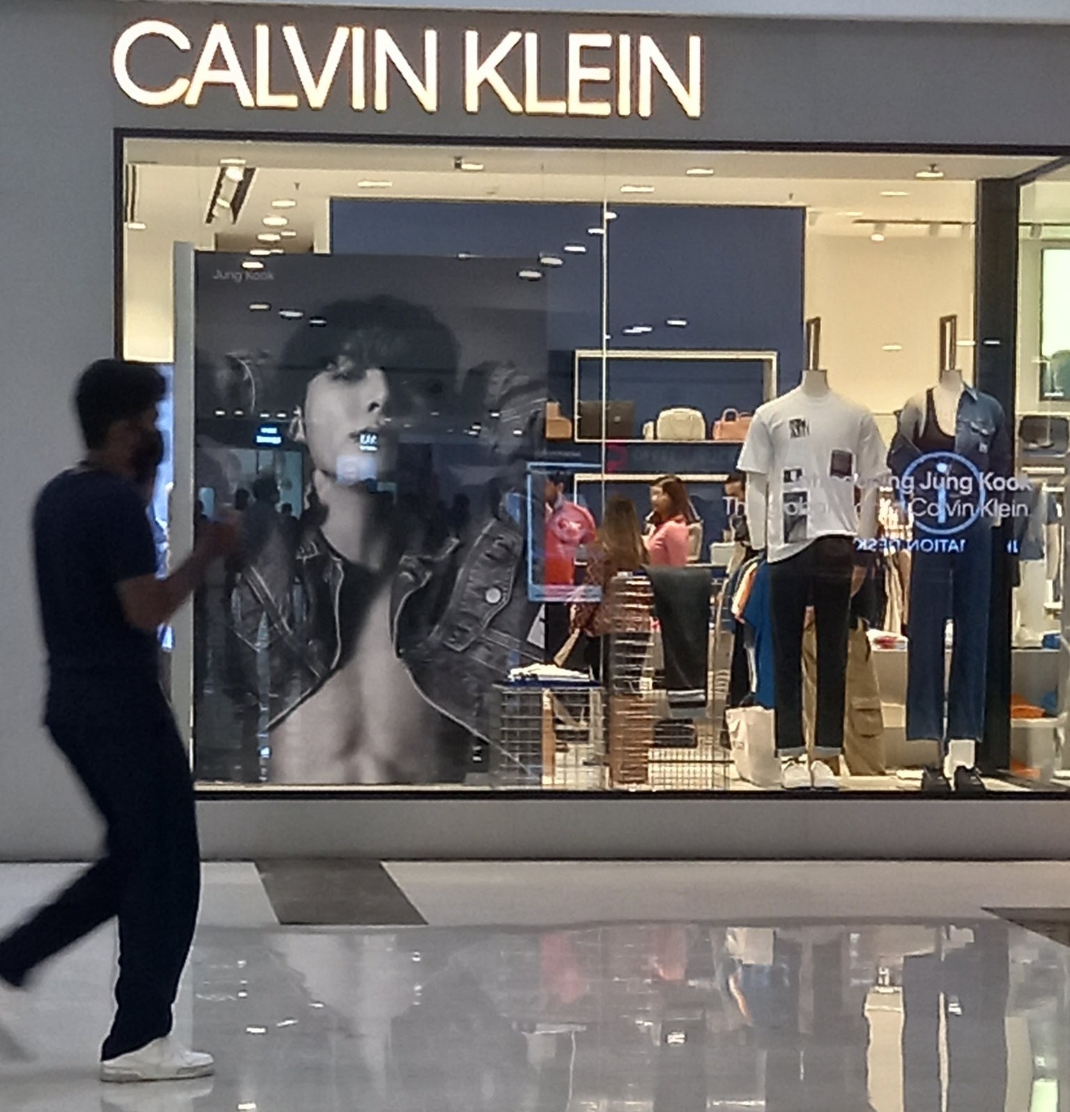 Jungkook SNS  on X: Jungkook's Calvin Klein Ads at DLF Mall in