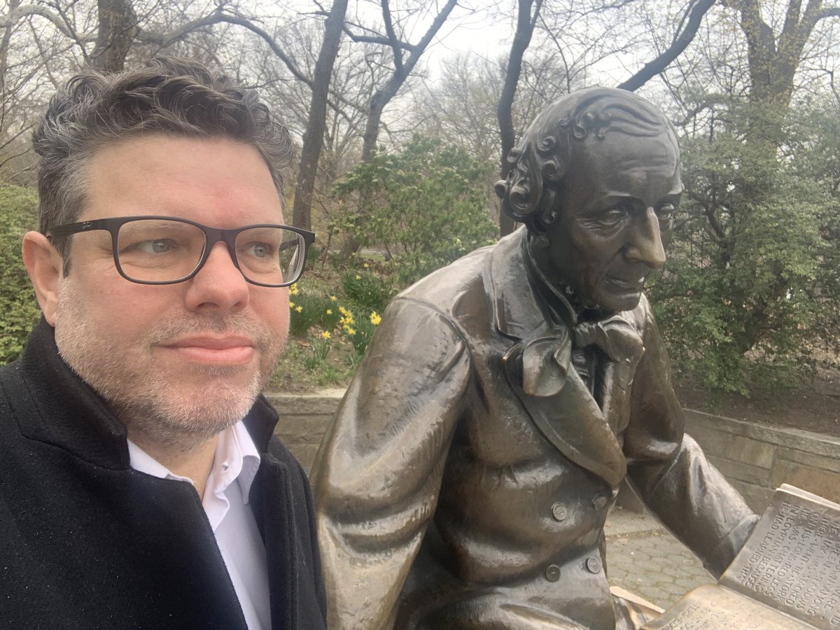 janholmquist's tweet image. Once upon a time… Hanging out with my man H. C. Andersen #centralpark #NYC #postconference #cildc