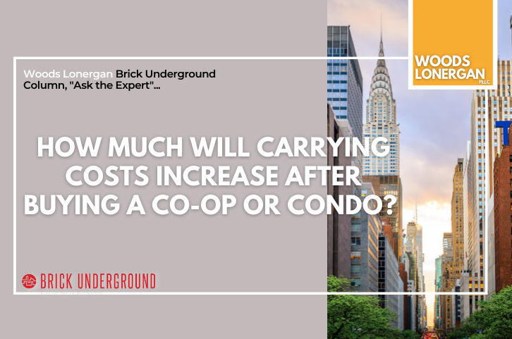 WoodsLawPLLC's tweet photo. Attorney James Woods offers expert insight into how carrying costs increase after purchasing a Co-op or Condo.

https://t.co/yhO1DRJOjY
#NYCRealEstate #BrooklynRealEstate #CarryingCosts
#RealEstateLaw #CoOp #Condominium #BrickUnderground
#WoodsLonergan #WoodsLaw https://t.co/3cGNBZ3OQ4