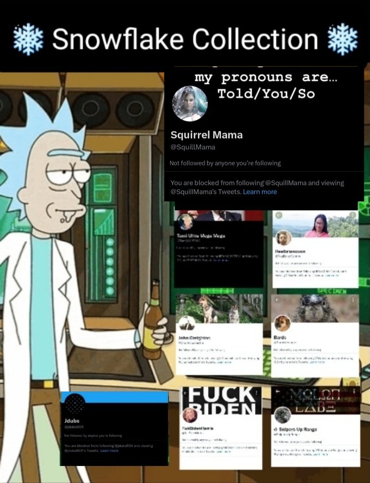 BNerd4242's tweet photo. @SquillMama I guess your pronouns are triggered/snowflake 

Welcome to the Collection sweetheart https://t.co/RMsjHNjIzU