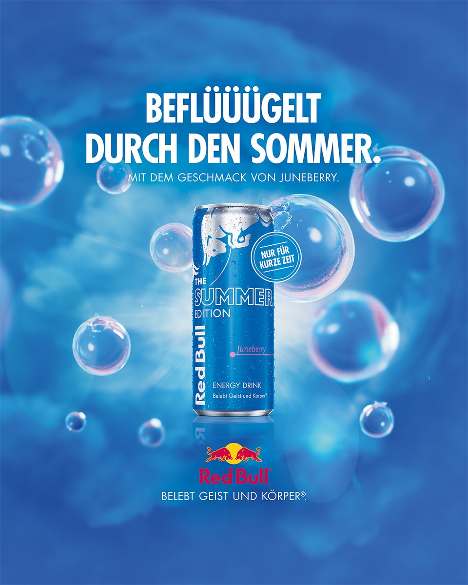 Red Bull verleiht Flüüügel on Twitter "Gib dem Sommer Flüüügel! 💙 Die Red Bull Summer Edition