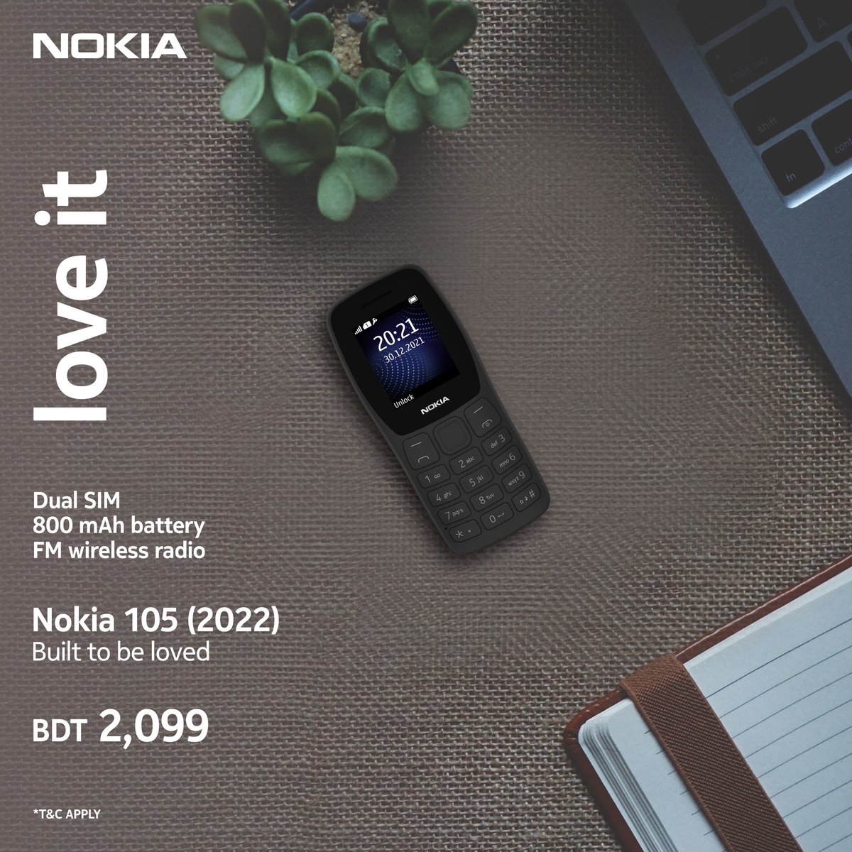 fbccorporation's tweet image. Got a story to tell?
Keep on talking with the Nokia 105.
Order Yours Now &amp;amp; Get Free Home Delivery: fivebrothersshop.com

#NokiaMobile #ButtonPhone #featurephone #FiveBrothersShop