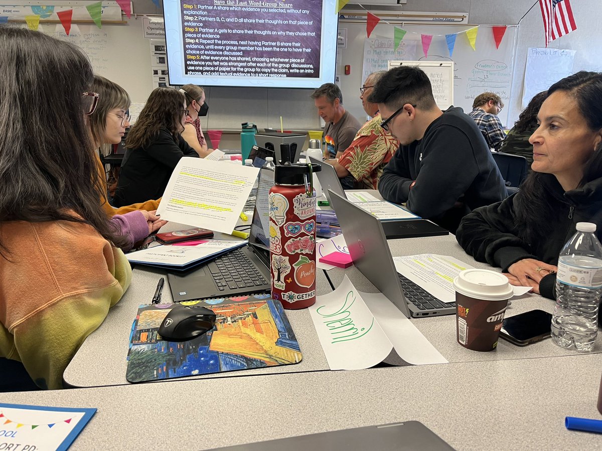 Exciting news from our Secondary ELA department. We had our first in-person writing PD for middle and high school, thanks to the amazing facilitation of Kayla Mota. She shared effective writing strategies and engaging activities that will surely enhance our students’ writing.