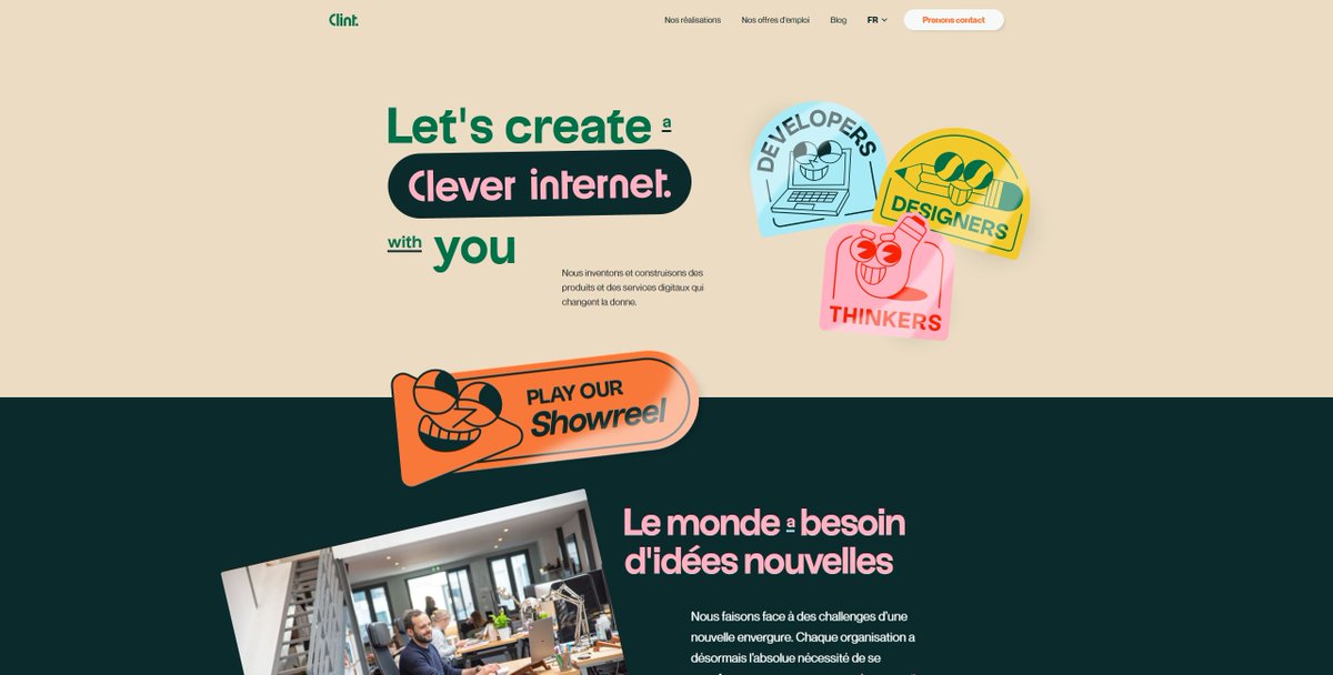 mathldn's tweet photo. Il y a trois réactions à un design : oui, non, et Wow!

Je te présente quelques sites qui font partie de la 3ème option.

↓ https://t.co/OsnJRxih2n