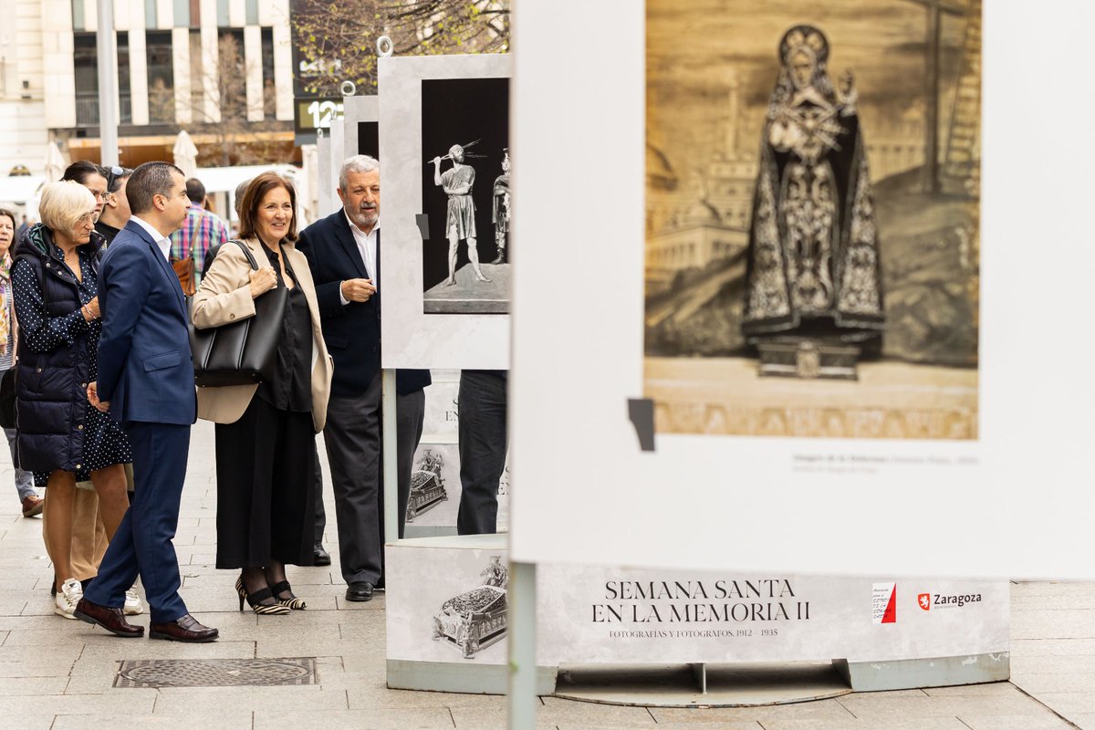 #Cultura:

El Paseo Independencia acoge desde hoy y hasta el próximo 23 de abril la #exposición fotográfica titulada “Semana Santa en la memoria II”, organizada por el Ayuntamiento <a href="/zaragoza_es/">AyuntamientoZaragoza</a> y la Asociación para el Estudio de la #SemanaSanta.

👇MAS👇
zaragozabuenasnoticias.com/2023/03/31/el-…