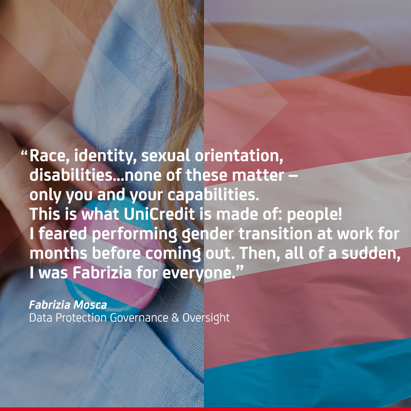 UniCreditEurope's tweet photo. ๐ณ๏ธโโง๏ธ On #TransgenderDayofVisibility, #UniCredit celebrates the courage of the transgender community and gender non-conforming people. Through our commitment to #Diversity, #Equity and #Inclusion we promote acceptance and equality worldwide.
๐ค #UniCreditTower #OurCulture #TDOV