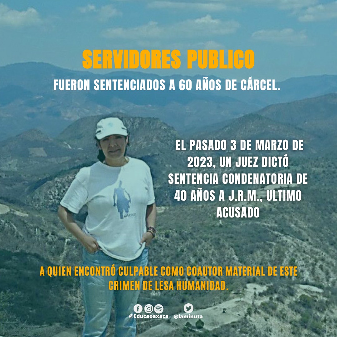 Claudia Uruchurtu Cruz, dos años desaparecida en Nochixtlán, Oaxaca 
educaoaxaca.org/claudia-uruchu…