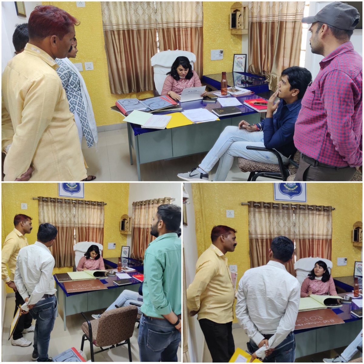 mamJetpurPavi's tweet photo. આજ રોજ માન. @SDMChhotaudepur ની સૂચના અનુસાર જેતપુરપાવી તાલુકાના જેતપુર, કદવાલ, કરાલી પોલીસ સ્ટેશનની મુલાકાત લઇ જરૂરી સૂચનો કર્યા.
@collectorcu @RacChhotaudepur https://t.co/so9bl3izcb