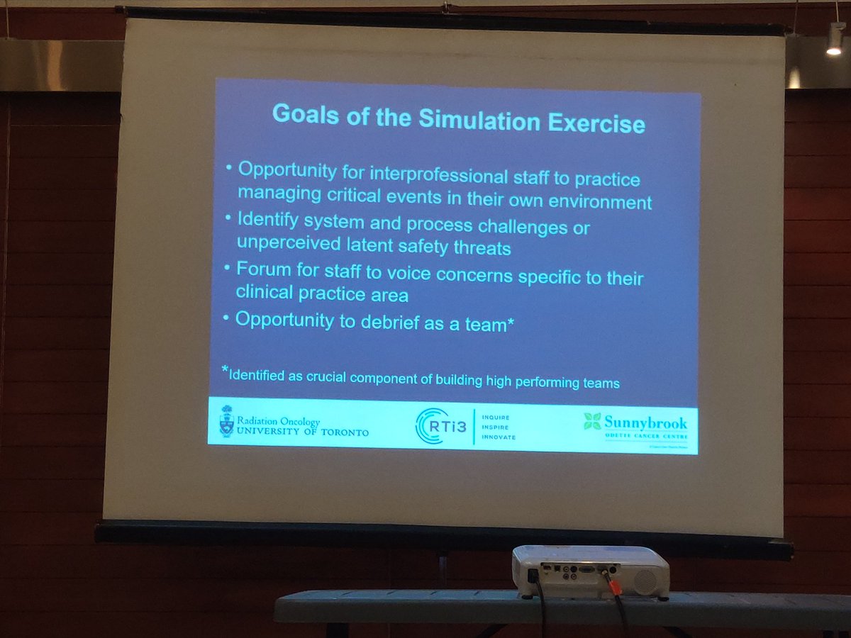 carmen_chan1's tweet image. @DarbyE75 discussing the implementation of #interprofessional simulation-based training for Code Blues @Sunnybrook Odette Cancer Centre

#RTi3Conference